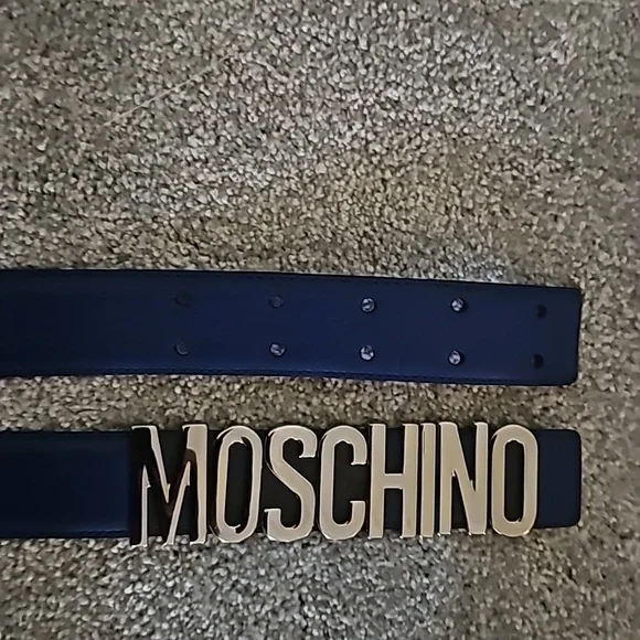 Blue Moschino belt size 54 EU